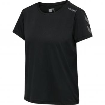 Camiseta Hummel MT Taylor de manga corta para mujer en color negro, talla XS