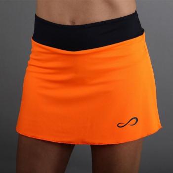 Falda Endless Diamond Naranja - Falda de mujer, color naranja, diseño con estampado de diamantes, material ligero y transpirable, ajuste cómodo, longitud media