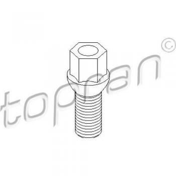Tornillo de rueda TOPRAN 111 477 para VW, AUDI y SEAT - Apertura de llave 17 mm