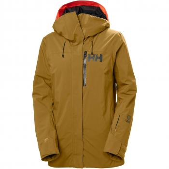 Chaqueta de esquí Helly Hansen Powshot para mujer - color Marrón, talla S
