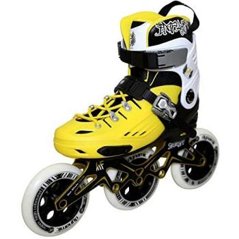 KRF The New Urban Concept Patin Freeskate 3 Ruedas de 110 mm Impact Amarillo Unisex Adultos Talla M (32-35)