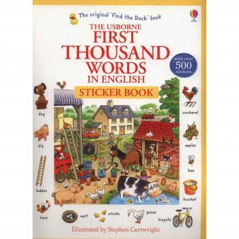 First Thousand Words In English. Sticker Book