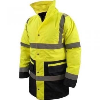 Silverline 868887 - Chaqueta reflectante clase 3 L 100-108 mm
