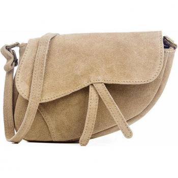 Bolso bandolera de piel auténtica Gamuza Susanna de Firenze Artegiani