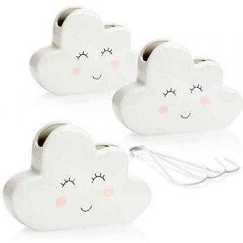 com-four® 3X humidificadores - Humidificador de Aire en Forma de Nube para calefacción - evaporador de cerámica 300 ml