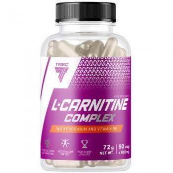 Suplemento de L-Carnitina Complejo - 90 Cápsulas - Metaboliza Grasas, Mejora Energía y Promueve Definición Muscular