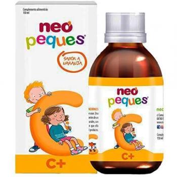 Neo Peques - Jarabe Infantil Vitamina C y Zinc Para Niños | Complemento Natural C+ Con Sabor a Naranja de 150ml | Dosis Diaria 10 ml | Refuerza el Sistema Inmunológico | Para Mayores De 12 meses
