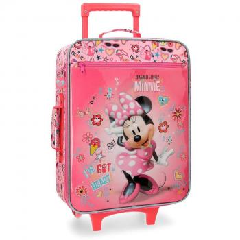 Disney Stickers Equipaje Infantil, 50 cm, 25 litros, Rosa
