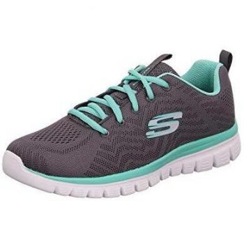Zapatillas Skechers Graceful Get Connected 12615/CCGR Gris con Memory Foam para Mujer Talla 36