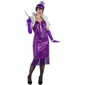 Banyant Toys Disfraz Charleston Purpura Mujer: S