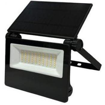 Proyector Solar LED Kumira 15W con Sensor, Luz Blanca 6500K, IP65, Color Negro