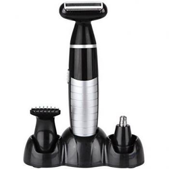 Orbegozo CTH 5000 Afeitadora Masculina 3 en 1, Funcionamiento en Seco y Húmedo, 3 Cabezales, Resistente al Agua, Batería de Larga Duración