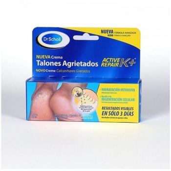 Scholl Crema para Talones Agrietados K+ Hidratación Intensiva, Envase de 60 ml