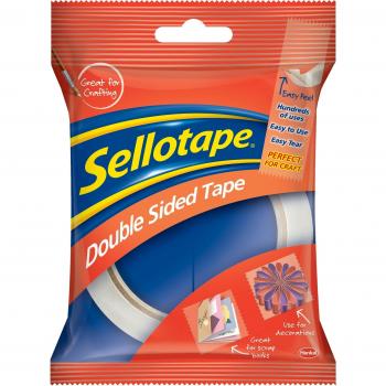 Sellotape Double Sided Tape 25mm x 33m Ref 1447052 [Pack 6]