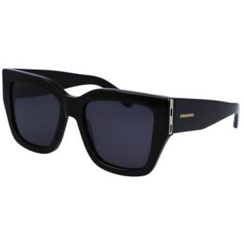 Salvatore Ferragamo Stylish Black Square Sunglasses SF1104S 55mm for Women