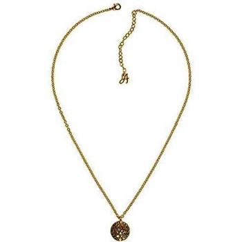 Adore Jewelry Colgante Collar para Mujer Chapado en Oro con Piedra