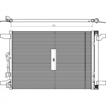 Condensador de aire acondicionado NRF 350509 con secador EASY FIT