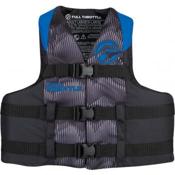 Full Throttle Adult Nylon Life Jacket - 4XL/7XL - Blue/Black