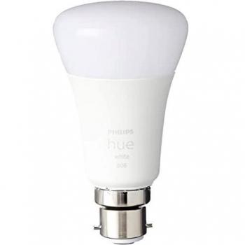 Bombilla LED Inteligente Philips Hue White B22 - 9,5W - Pack de 2 - Compatible con Bluetooth y Asistentes de Voz