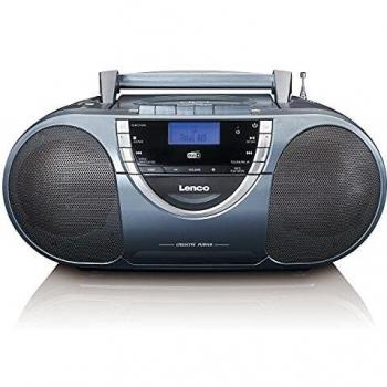 Lenco SCD-6800GY Boombox Portátil DAB+ FM Radio CD/MP3 - Gris/Silver