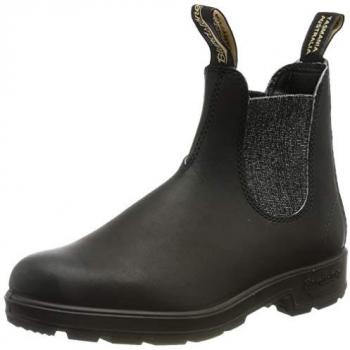 Botines de mujer Blundstone Original Chelsea, Negro con Brillo Plateado, Talla 41 EU
