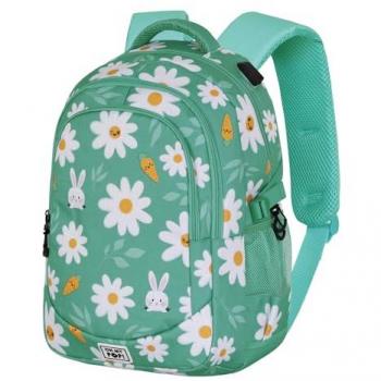Mochila Oh My Pop! Sweet Blooming adaptable 44cm, Turquesa, 34 x 46 cm, Capacidad 32 L