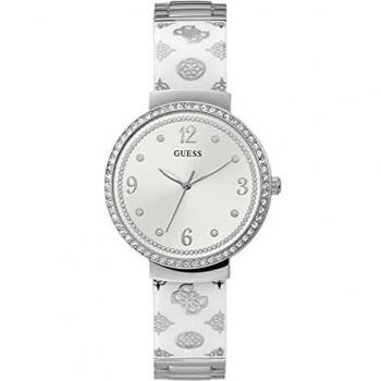 GUESS Women Analog Quartz Watch with Resin Strap GW0252L1