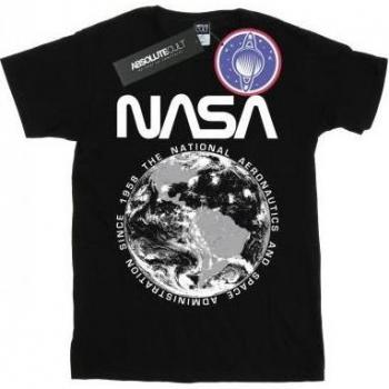 Camiseta NASA Niños Planeta Tierra 12-13 años negra