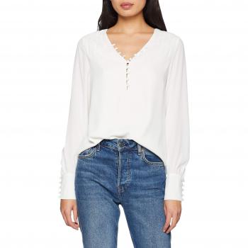 Morgan 182-OCALI.N, Camiseta de Manga Larga para Mujer, Blanc