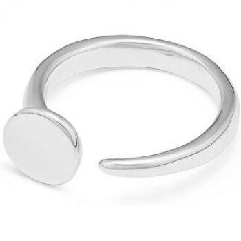 UNO de 50 Silver Plated Nail-Shaped Ring - Size 18