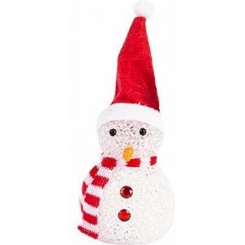 Luz LED de Navidad Bonhomme de Nieve Multicolor 12 cm