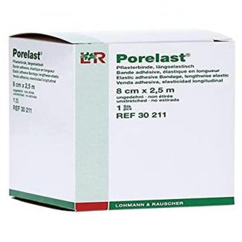 Benda Adhesiva Elástica Porelast 8 cm x 2.5 m