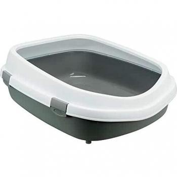 Trixie Primo XXL Cat Litter Tray with Rim - Grey/White