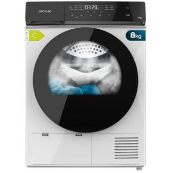 Secadora de Ropa Cecotec Bolero DressCode Dry 8400 Inverter 8kg Bomba de Calor Blanca A++ Motor Inverter Plus Control Táctil 15 Programas Secado Automático Planchado Fácil