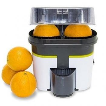 Turbo-exprimidor Cecojuicer Zitrus de doble cabezal que también corta la fruta.