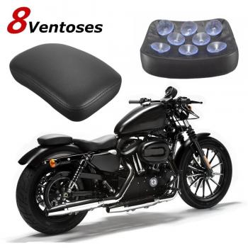 AUDEW Almohadilla del Asiento de Pasajero de Moto Sillin para Harley 8 ventosas 8 ventosas