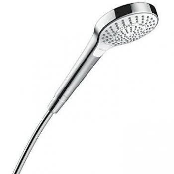 Hansgrohe 26800400 Croma Select S 110 Multi ducha de mano, 3 tipos de chorro, blanco/cromo