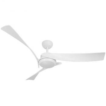 Ventilador de Techo Tarento 24W Blanco con Luz, 3 Aspas, 6 Velocidades, 3 Temperaturas de Luz, Control Remoto y Motor DC