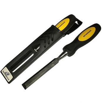 Formón Ferrestock 38 mm Acero - Formón de acero de alta calidad, ancho de 38 mm, ideal para trabajos en madera, mango ergonómico para un mejor agarre y control, diseño robusto y duradero