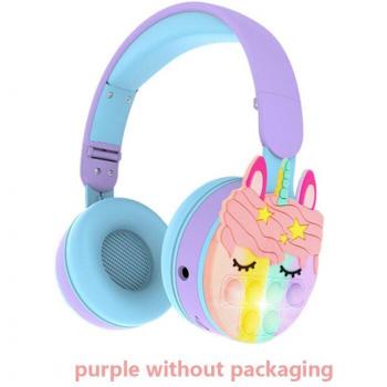 Auriculares Inalámbricos Bluetooth PM-02 para Niños con Micrófono y Iluminación RGB