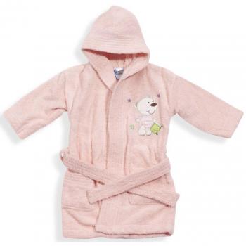 INTERBABY - Albornoz Infantil 100% Algodón T. 2-4 años, color rosa