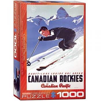 EuroGraphics Lake Louise Ski Areas by Peter Ewart Puzzle