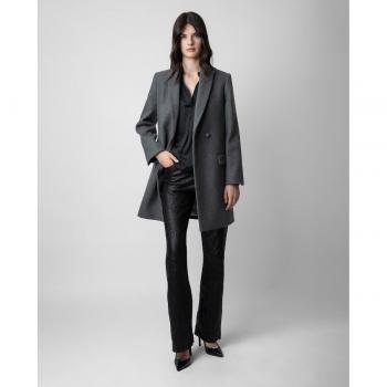 Zadig & Voltaire Women's Marco Wool-Blend Button Coat