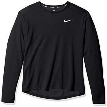 NIKE M Nk Pacer Top Crew Sudadera, Hombre, Black/Black/Reflective silv, S