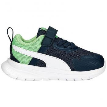 Puma Evolve Run Mesh Zapatillas para Bebé en Azul Oscuro/Negro Talla 22