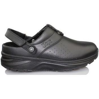 Comfortable Leather Clogs for Men - Joya IQ SR Black