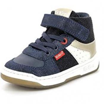Kickers Kickalien Suede Sneakers for Kids - Unisex, Navy Blue