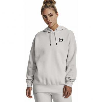 Sudadera Under Armour Essential Fleece OS Hoodie Blanco XS Mujer