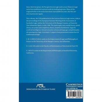 Actas del Coloquio de Lógica '96: Proceedings del Coloquio celebrado en San Sebastián, España, del 9 al 15 de julio de 1996 (Notas de Clase en Lógica, Volumen 12)