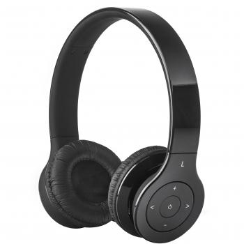Elbe ABT-503-NE - Auriculares de diadema Bluetooth, regulables para un buen ajuste, color negro